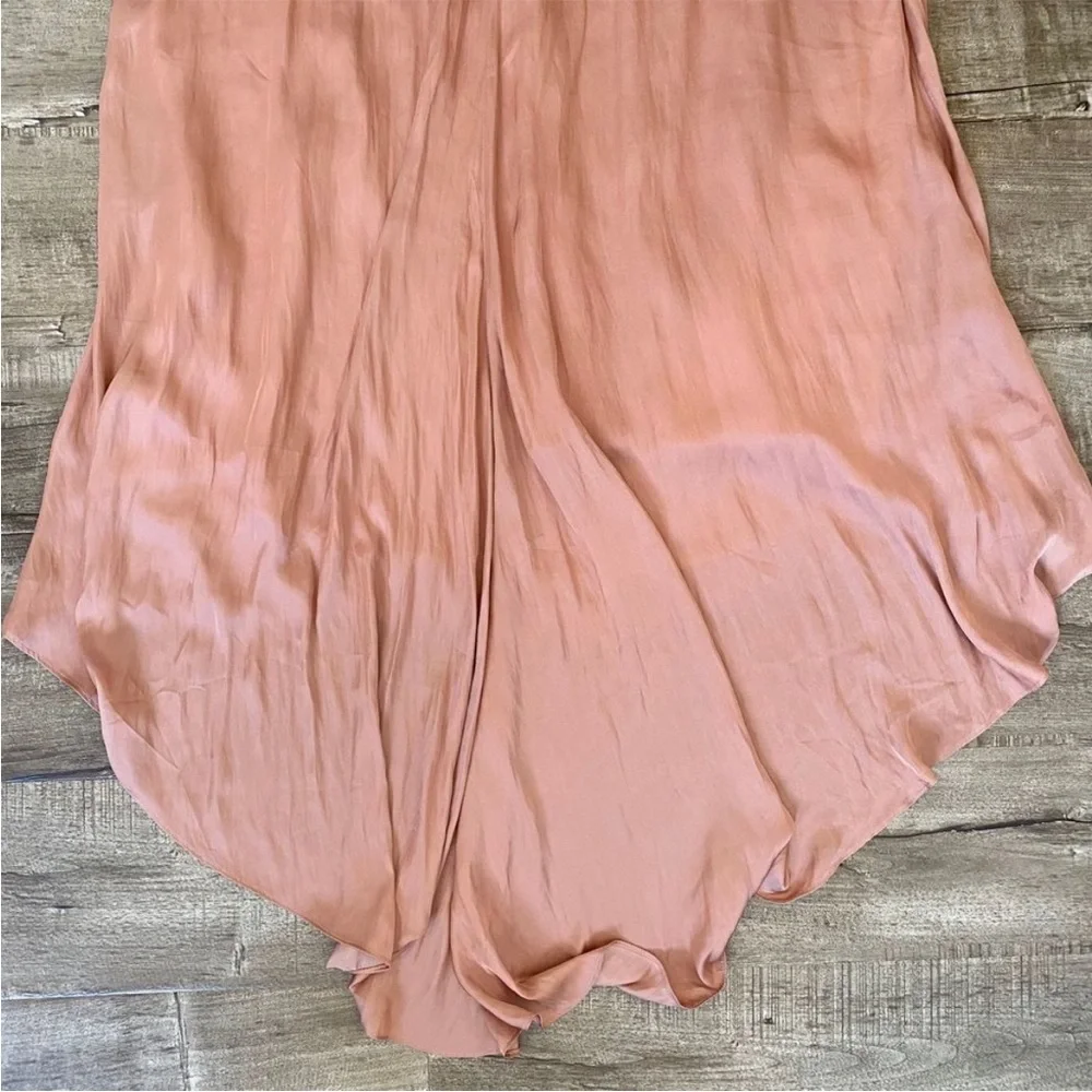 Lovers + Friends The Slip Dress Satin Maxi Nude 8 - Picture 7 of 8